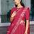 magenta chanderi printed traditional lehenga choli