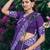 purple chanderi printed traditional lehenga choli