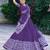 purple chanderi printed traditional lehenga choli