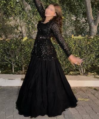 black georgette plain traditional lehenga choli with free size upto 42 3