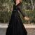 black georgette plain traditional lehenga choli with free size upto 42