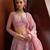 pink silk blend embroidered traditional lehenga choli