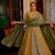 multicolor silk blend embroidered traditional lehenga choli