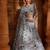 light grey net embroidered traditional lehenga choli