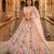light pink net embroidered traditional lehenga choli