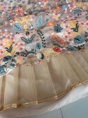 light pink net embroidered traditional lehenga choli 2