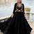 black rayon plain traditional lehenga choli with free size upto 42