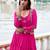 hot pink rayon plain traditional lehenga choli with free size upto 42