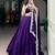 purple silk blend embroidered traditional lehenga choli