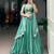 sea green silk blend embroidered traditional lehenga choli