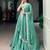 sea green silk blend embroidered traditional lehenga choli