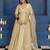gold silk blend embroidered traditional lehenga choli