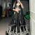 black silk blend embroidered traditional lehenga choli