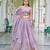 lavender silk blend embroidered traditional lehenga choli