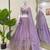 lavender silk blend embroidered traditional lehenga choli