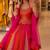 multicolor silk blend embroidered traditional lehenga choli