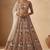 peach net embroidered traditional lehenga choli