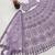 lavender net embroidered traditional lehenga choli
