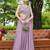 lavender silk blend plain traditional lehenga choli with free size upto 44