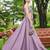 lavender silk blend plain traditional lehenga choli with free size upto 44