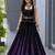 multicolor cotton poly embroidered traditional lehenga choli with free size upto 42