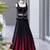 black cotton poly embroidered traditional lehenga choli with free size upto 42