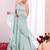 aqua blue georgette embroidered traditional lehenga choli