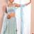 aqua blue georgette embroidered traditional lehenga choli