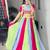 multicolor cotton poly embroidered traditional lehenga choli with free size upto 44