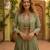 olive silk blend plain traditional lehenga choli with free size upto 44