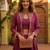 wine silk blend plain traditional lehenga choli with free size upto 44