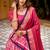 pink silk blend printed traditional lehenga choli