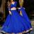 blue georgette printed traditional lehenga choli
