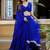 blue georgette printed traditional lehenga choli