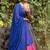 multicolor silk blend woven traditional lehenga choli with free size upto 44