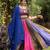 multicolor silk blend woven traditional lehenga choli with free size upto 44