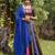 multicolor silk blend woven traditional lehenga choli with free size upto 44