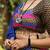 multicolor silk blend woven traditional lehenga choli with free size upto 44