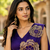 designer embroidered applique flower design ready to wear saree with stitched blouse