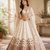 white color Gotta Pati Dori and Zari Embroidered Multi Thread and Sequins work silk blend Lehenga Choli set
