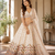 white color Gotta Pati Dori and Zari Embroidered Multi Thread and Sequins work silk blend Lehenga Choli set