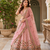 pink color Gotta Pati Dori and Zari Embroidered Multi Thread and Sequins work silk blend Lehenga Choli set