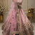 pink color Gotta Pati Dori and Zari Embroidered Multi Thread and Sequins work silk blend Lehenga Choli set