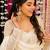 OFF-white embroidered anarkali suit with pant & dupatta