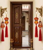 Handmade Ram Ram Ji Rajasthani Hanging Decorative Tassel Latkan for Home Decoration (Pack of 4)