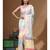 Off-white mal chanderi with kantha work saree with blouse piece