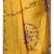 Mustard yellow pure linen with kantha work saree with blouse piece