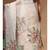 Beige supernet with kantha work saree with blouse piece