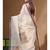 Beige supernet with kantha work saree with blouse piece