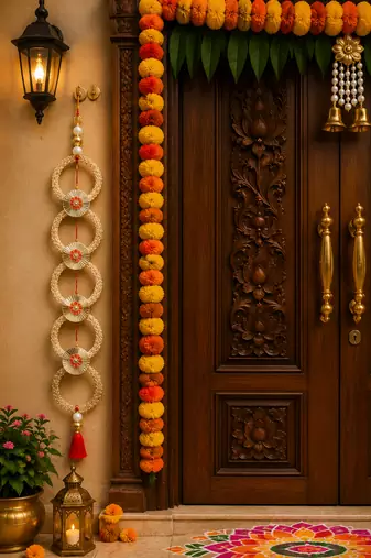 Handmade Moti Chudi Hanging Decoration Hanging for Home Decor (Pack of 2)